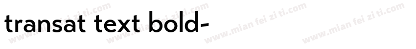 transat text bold字体转换